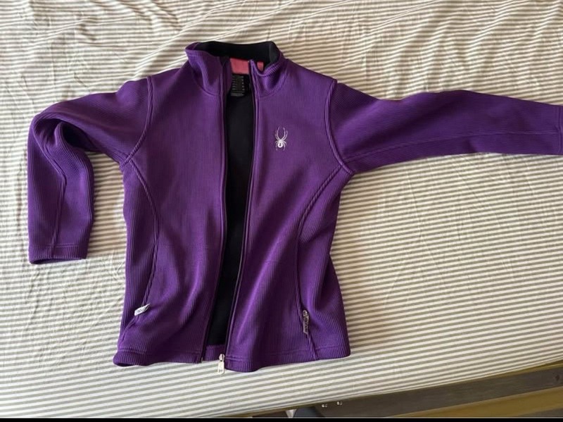 Kids large purple spyder jacket