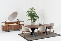 Esszimmer Tisch 4X StüHle Anrichte Spiegel Essgruppe Design Set Garnitur