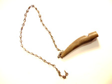 primitive animal horn whistle on 20" chain no whistle noise when blown 