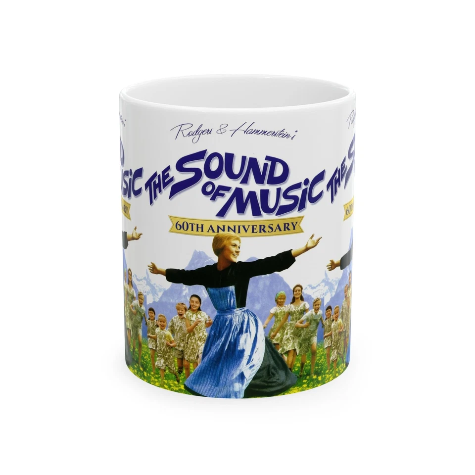 CCCRAFTOPIANJ Sound of Music 60th Anniversary Ceramic Mug, Gift for Musical Fans