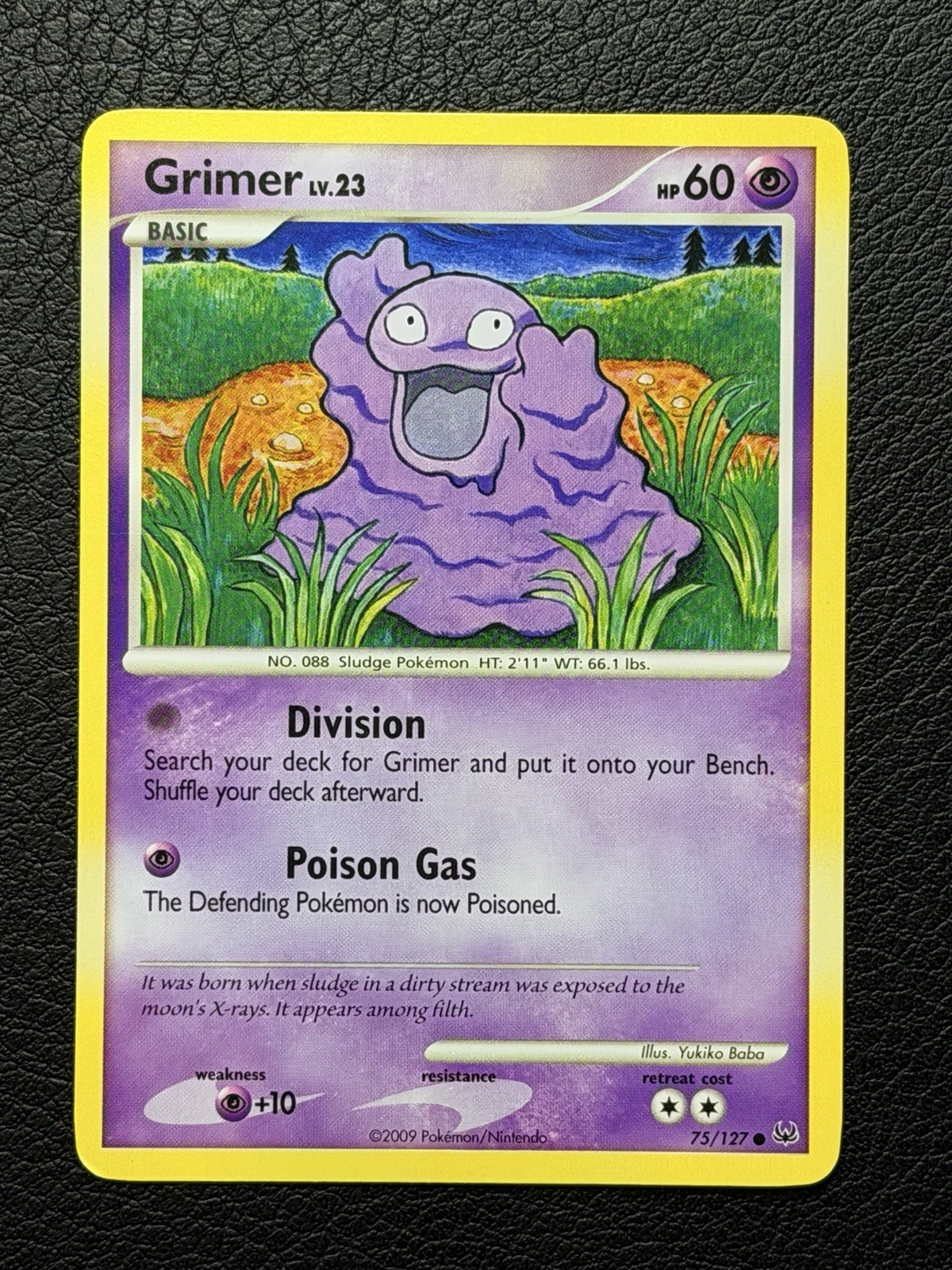 Pokemon Grimer #75/127 NM TCG Platinum 2009 Pokemon Trading Card