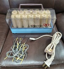 Vtg 60s Clairol Kindness 20 Instant Hair Setter Hot Rollers Curlers Clips Works