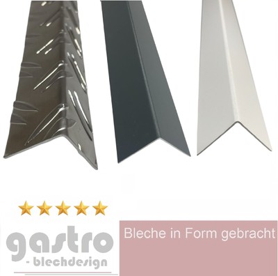 1500mm Kantenschutz  Aluwinkel Eckenschutz Riffelblech, Ral Farbe, Stucco, elox