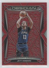 2023-24 Panini Obsidian Electric Etch Red Flood Jett Howard #146 13hf