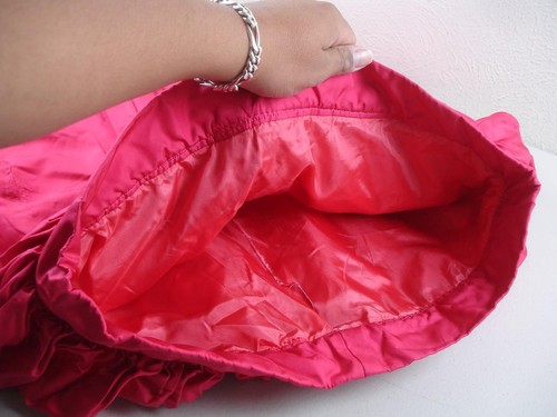 Damen Gr. XS Vintage 60er Jahre Suzy Perette New York Fuschia Pink Bubble Kleid Plissee - Bild 15 von 15