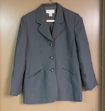 Casual Corner Annex Petite women s gray singl...