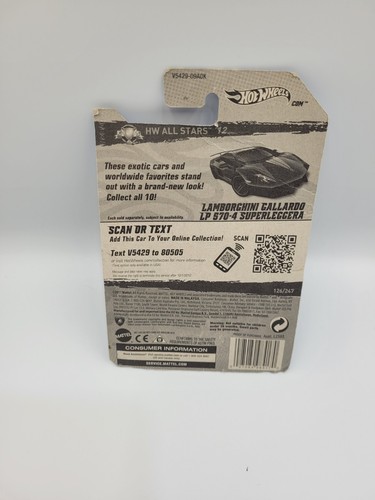 2012 Hot Wheels HW All Starts Lamborghini Gallardo LP 570-4 Superleggera - Picture 2 of 2