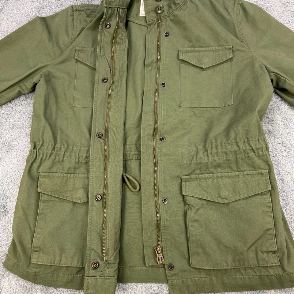 Chaqueta Levis Mujer S Verde Militar Tareas de Campo Cremallera Completa A Presión Utilidad Foto 4 de 4