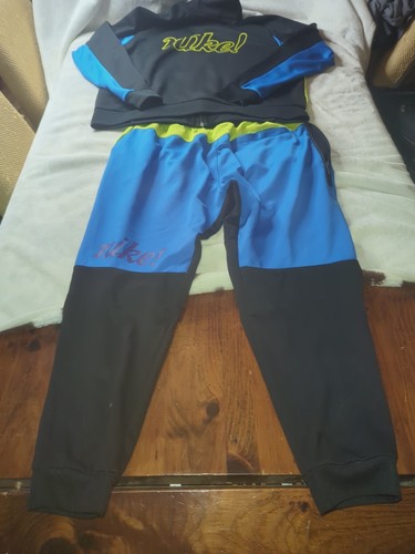 Pantaloni e Giacca Uomo Vintage Nike Track Color Block Jogger Zip Tasca AthleticXL - Foto 9 di 15