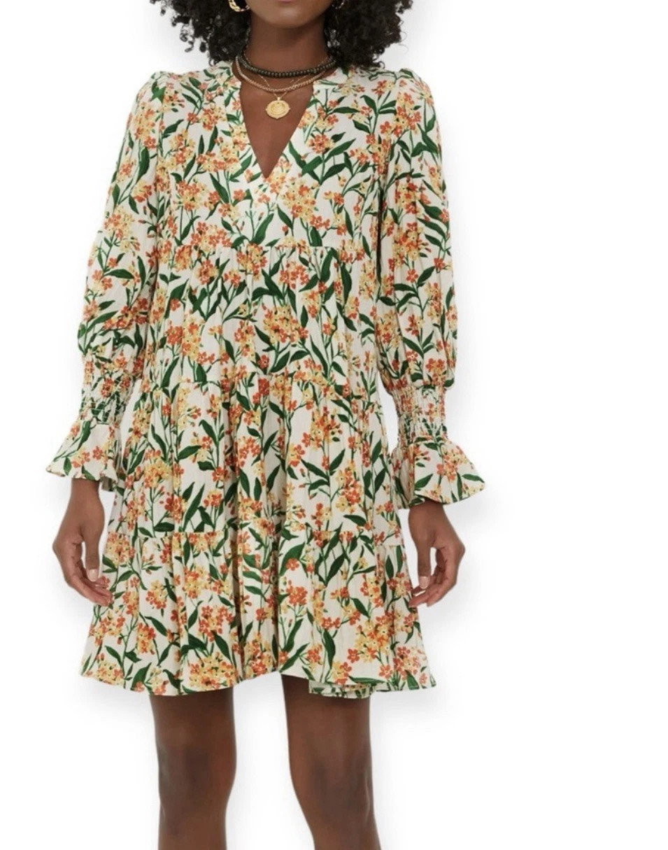 TUCKERNUCK Pomander Place taglia M bermuda fiore floreale KENZO DRESS a strati NUOVO SENZA ETICHETTE