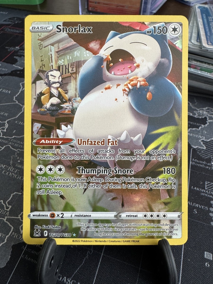 pokemon trading card game lost origin ultra rare snorlax tg10 Pokemon - Sword & Shield - Lost Origin Trainer Gallery - Snorlax main image 0