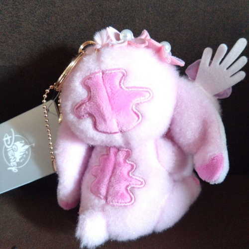 Tokyo Disney Stitch Scrump Sakura Keychain Plush Pink 2025 Japan Limited New - Picture 2 of 2