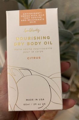 bonblissity Body Oil Antioxidant Omega-Rich Oils Citrus Scent 60ml / 2 fl oz