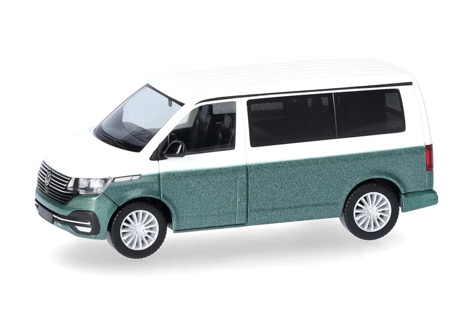 Herpa 096805-004 VW T6.1 California, Candy Weiß / Bay Leaf Green metallic 1:87