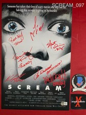 Scream cast signed 11x17 photo Neve Campbell Skeet Ulrich Matthew Lillard +4