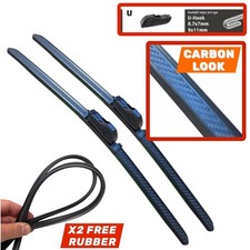 18-19" Carbonfaser Aero Scheibenwischer U-Haken Set Für Mini F55 F56 2013-
