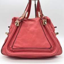 Borsa a mano Chloe Paraty originale in pelle rosa con cerniera tasca...
