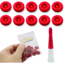 Universal Fit Caulk Tube Latex Sealing Caps for Open Caulking Tube, Red 10 Pack