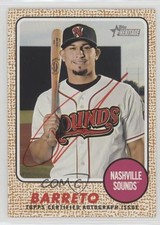 2017 Heritage Minor League Edition Real One Franklin Barreto Rookie Auto RC
