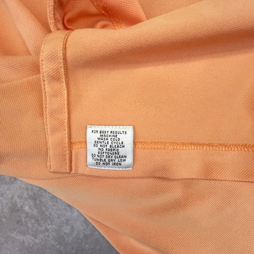 Peter Millar Summer Comfort Shirt Mens XL Golf Performance Polo Peach Logo Travl - Picture 5 of 7