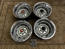 1967-72-87chevy Truck 4x4 6 Lug 15x10 Gm Original Truck Rallys Repro Rings Cap