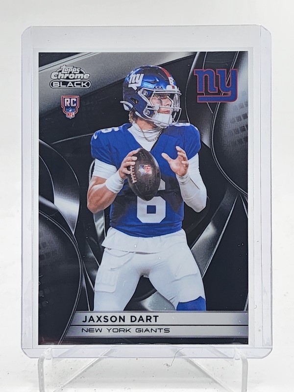JAXSON DART 2025 TOPPS CHROME BLACK ROOKIE RC #136 GIANTS G Q7485