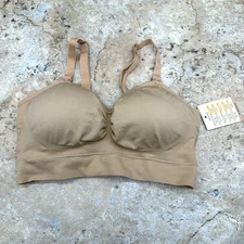 Kindred Bravely Womens Hands Free Pumping & Nursing Bra Beige M-Regular NWT