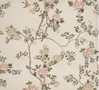 JAMES DUNLOP CURTAIN FABRIC "SAKURA" 5.4 METRES PARCHMENT 100% LINEN