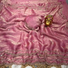 Women s Indian Saree Fancy Designer Ethnic Party Wear Wedding Bollywood Sari New