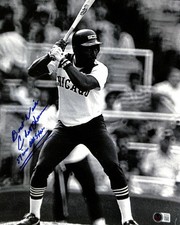 Chet Lemon Signed & Inscribed Chicago White Sox 11x14 Photo Beckett