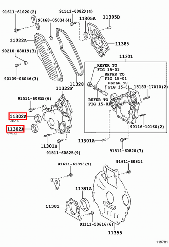 Genuine LandCruiser HDJ78 HDJ101 HDJ100 1HD Timing Cover Crankshaft Oil Seal - Picture 8 of 20
