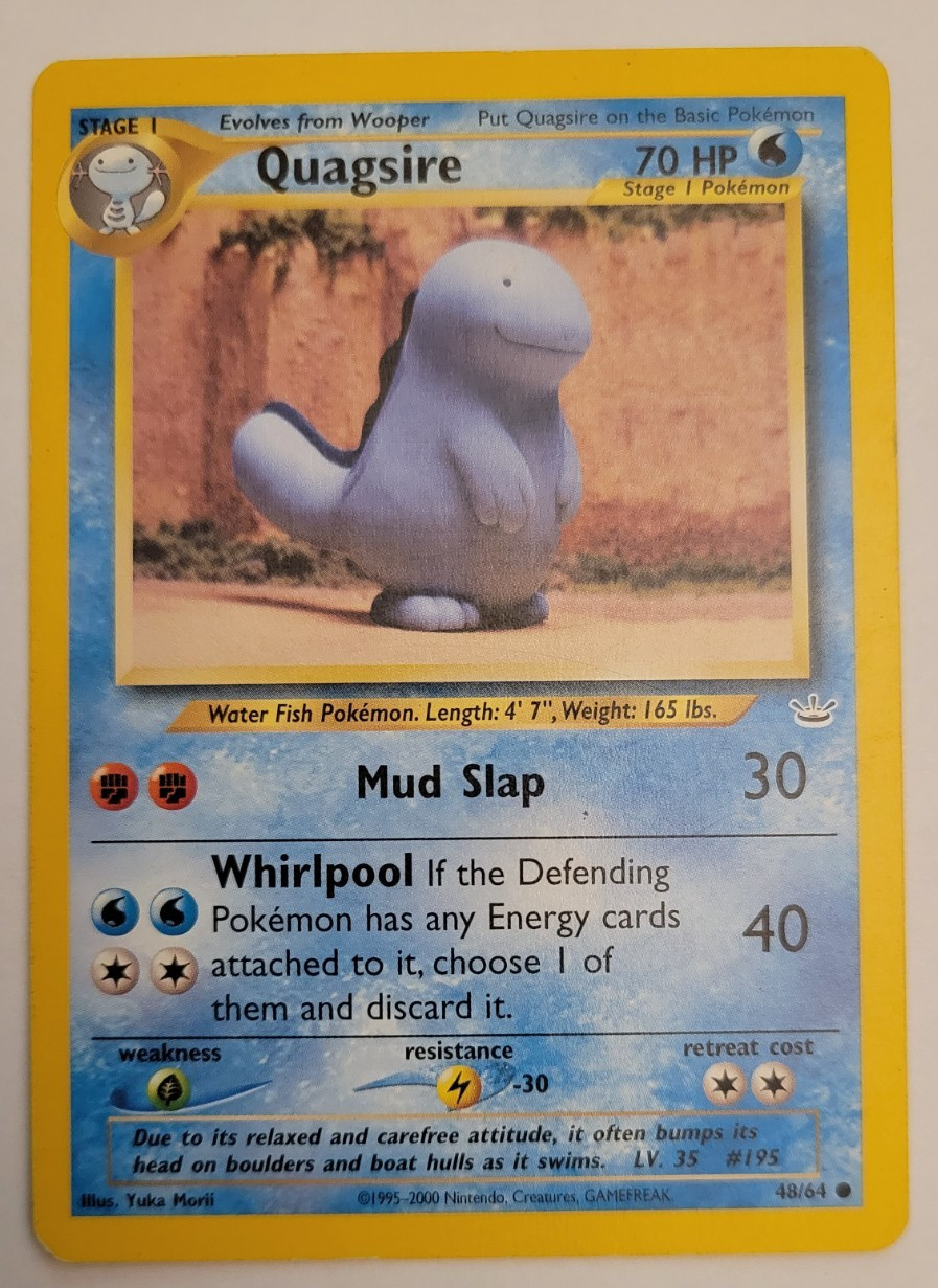 QUAGSIRE 48/64 Neo Revelation Common Unlimited WOTC Pokemon Card Near Mint