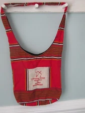 BOHEMIAN WOVEN SHOLDER/MESSENGER BAG WITH ZIPPER CLOSURE ADVERTISING MYANMAR