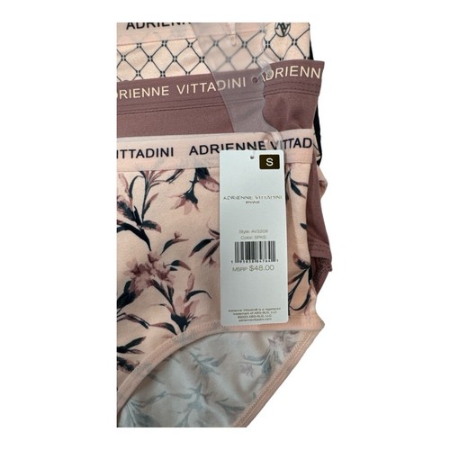 ADRIENNE VITTADINI Womens 5-Pair Brief Underwear Panty Polyester Blend Size S - Picture 3 of 8