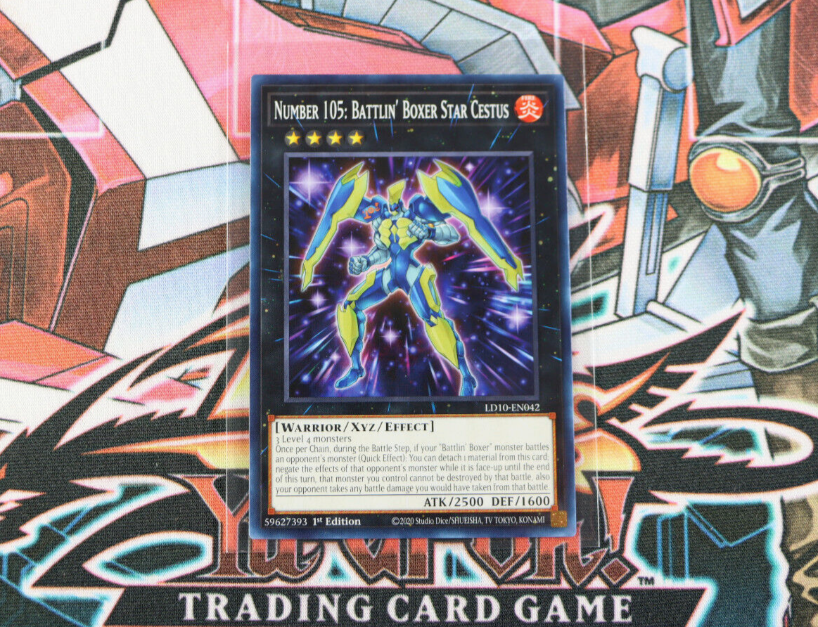 YuGiOh Number 105: Battlin' Boxer Star Cestus LD10-EN042 1st Edition Common  | eBay