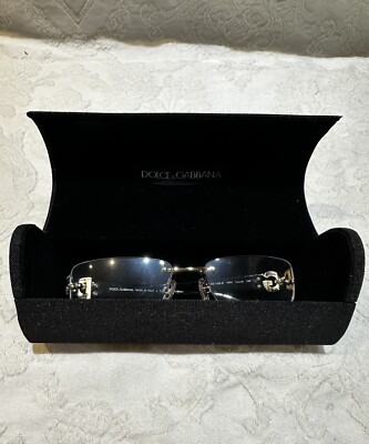 DOLCE & GABBANA DG1158-B EYEGLASSES PALE GOLD 53MM... ITALY  display picture 3