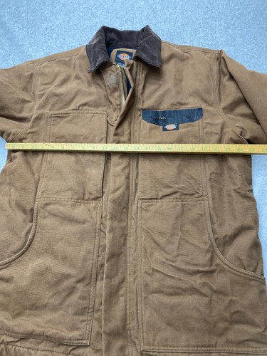 Dickies Mens size L Work Wear Jacket Coat Insulated Brown - Picture 6 of 9