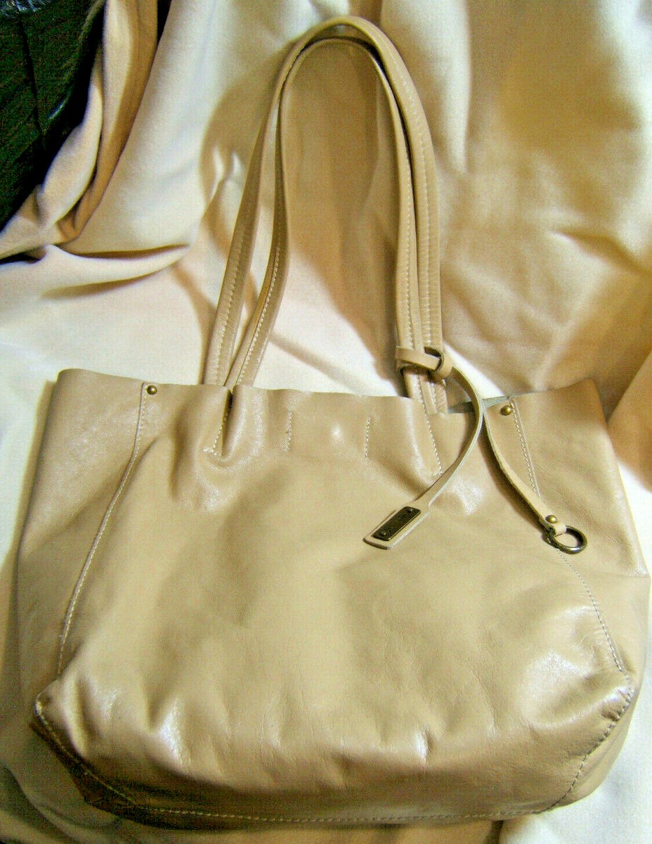 Lucky Brand Tan Leather Shopping Tote Purse Bag 12 x 12 x 5  display picture 1