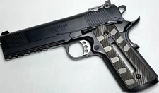 1911 Grips Aluminum CNC S WERKS Thetis 2.0 "Flat Bottom" Gunmetal