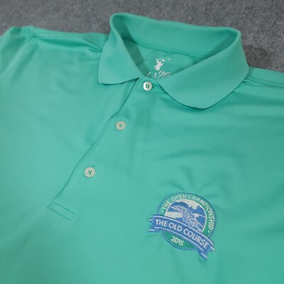 FG Tech Polo Shirt Mens XL Mint Fairway Greene Golf Open Championship  2015