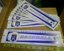 8 Kansas City Royals Baseball  bumper stickers by Tag Express licensed