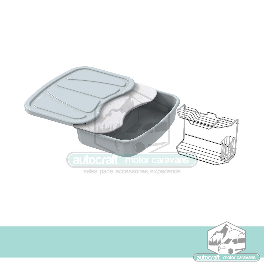 THETFORD ARGENT STAINLESS STEEL CAMPERVAN SINK & ROMA MIXER TAP