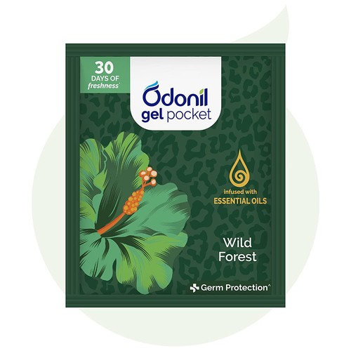 Odonil Gel Pocket Infused With Essential Oils Air Freshener For Toilet 10 Gm W24 - Picture 4 of 5