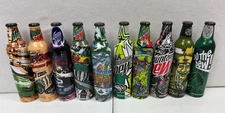 Mountain Dew Green Label Art NASCAR 16 oz Aluminum Bottles Unopened  Collectible