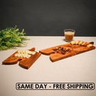 Handcrafted Acacia Wood Serving Tray - Puzzle Design Charcuterie Board, Cheese