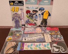 10 Packs/Sheets Stickers, Embellishments 4 Crafts, Scrapbooks, Cards -Sports 91