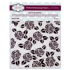 Creative Expressions Sue Wilson PinPoint Embossing Folder Rose Blooms, EFPP009