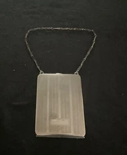 Antique Elgin EAM Silver Plate Compact Coin Purse Money Clip