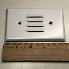 Step Lighting Cover Plate Horizontal Tamlite Metal White