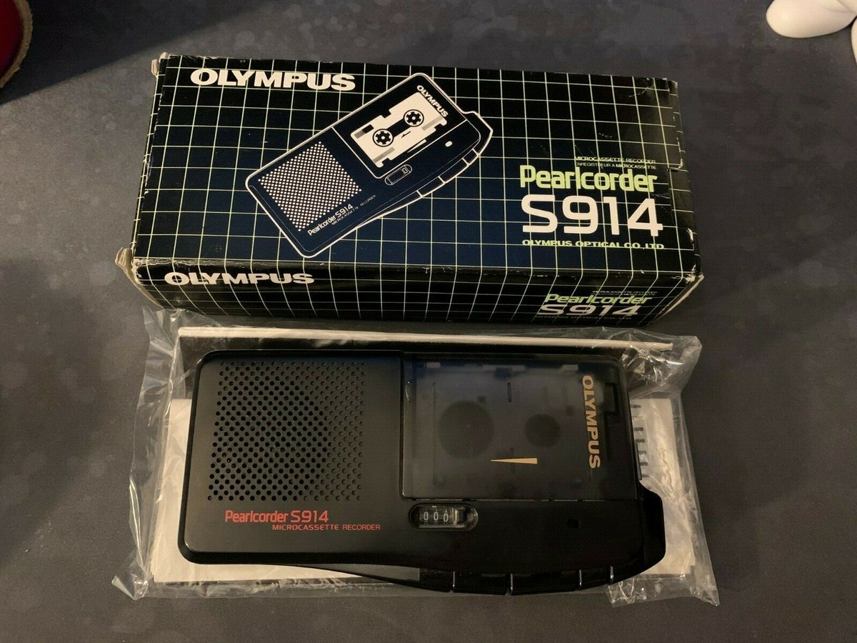 PEARLCORDER-S OLYMPUS製 VINTAGE Olympus Pearlcorder S914 Handheld Micro Cassette Voice